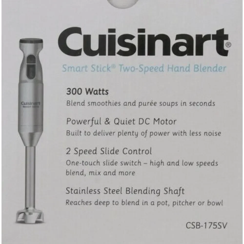 Cuisinart Smart Stick Two-Speed Hand Blender CSB-175P1